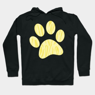 Yellow Tiger Print Hoodie